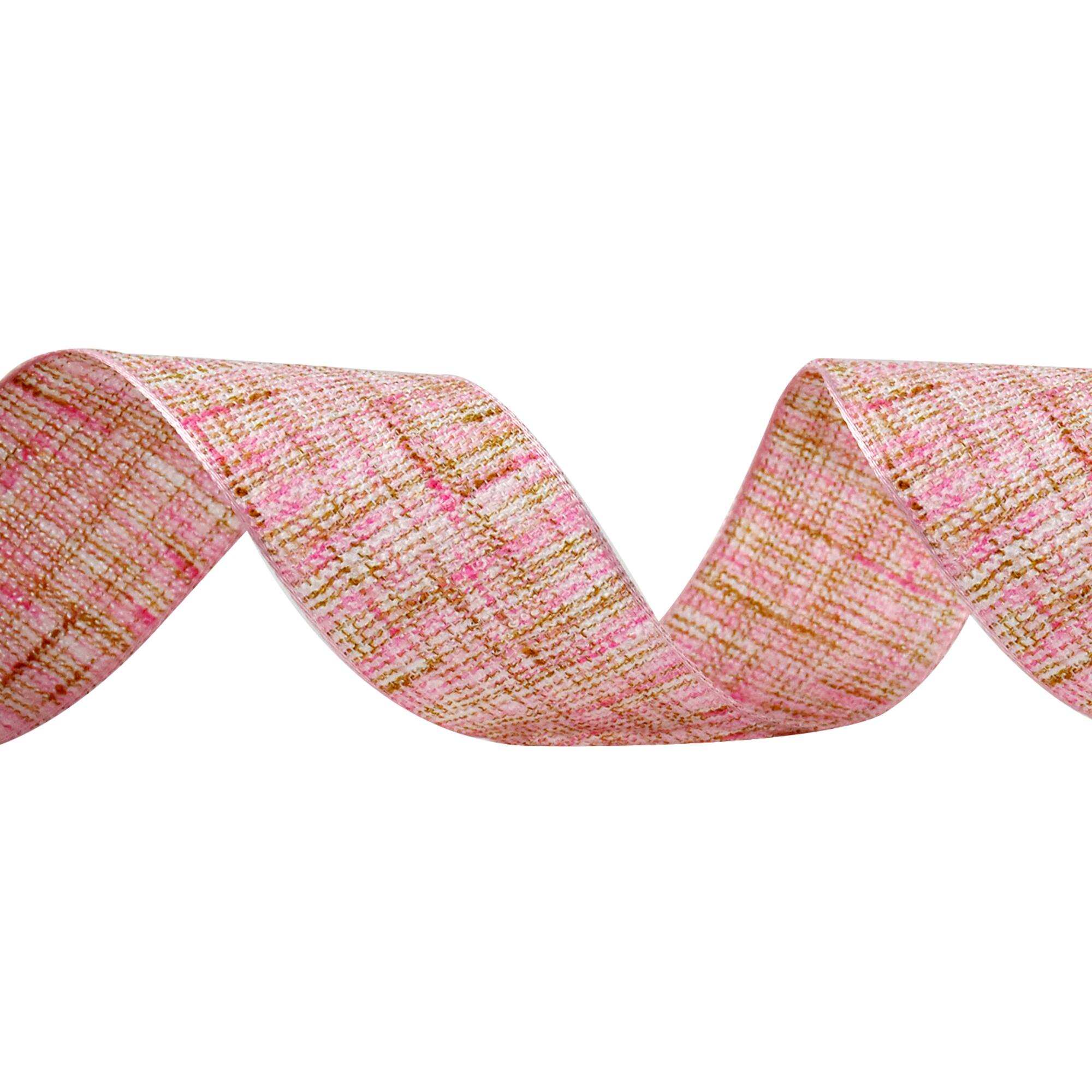 1.5" x 3yd. Faux Cotton Wired Ribbon by Celebrate It